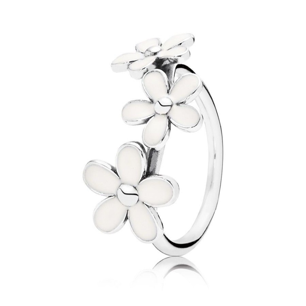 {Pandora} Triple Daisy Ring